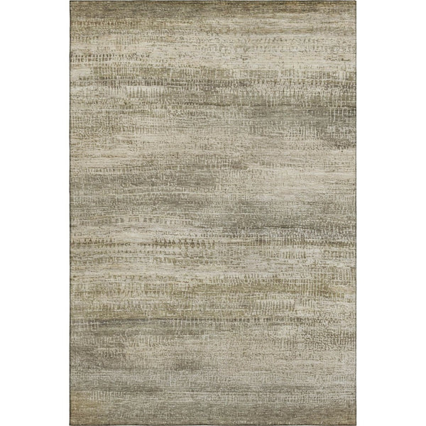HomeRoots 9' X 12' Taupe And Beige Abstract Area Rug - Washable, UV Protected, Non-Slip for High-Traffic Spaces 717385