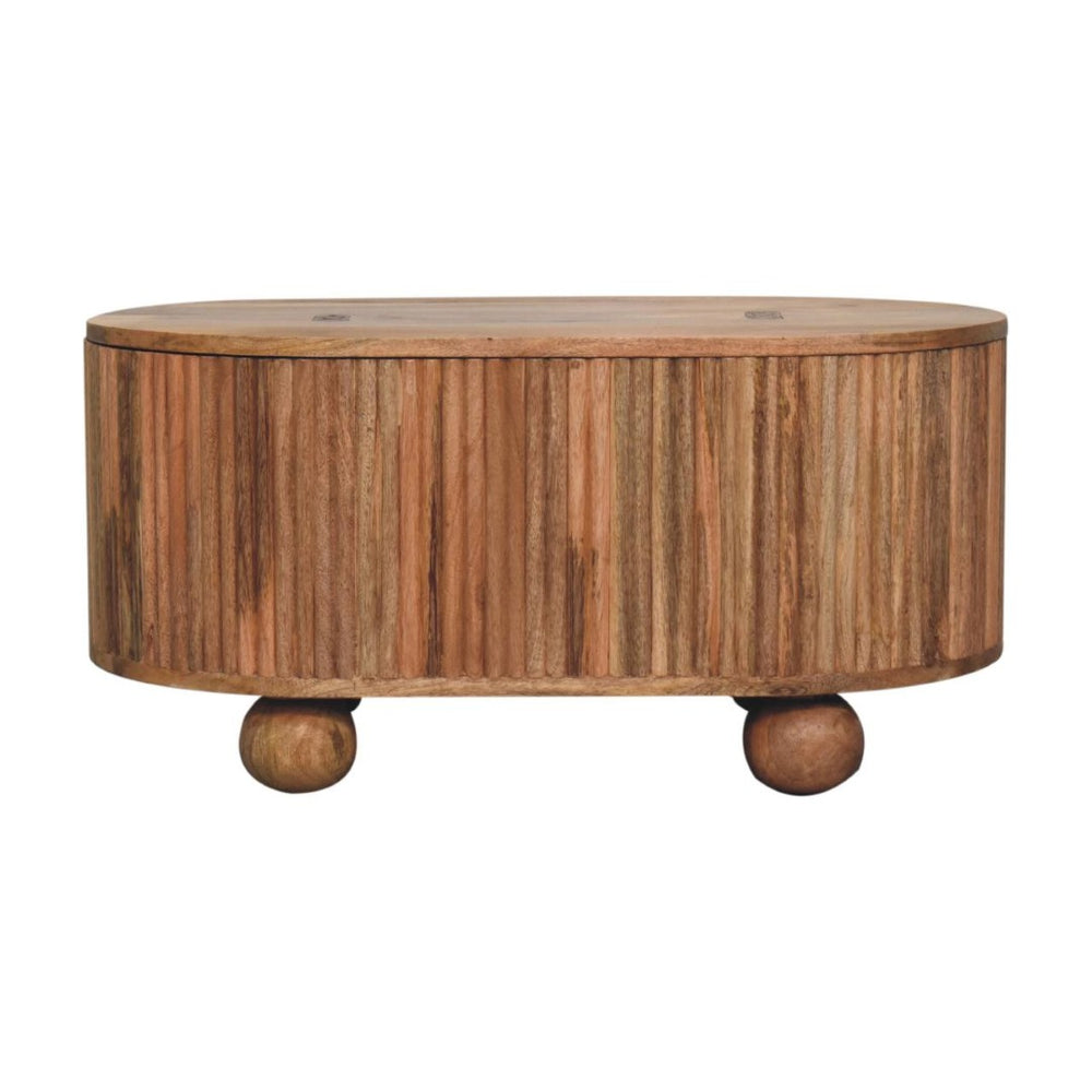 HomeRoots 47" Brown Solid Wood Coffee Table - Timeless Craftsmanship, Sturdy Design, Perfect for Any Space! 717412