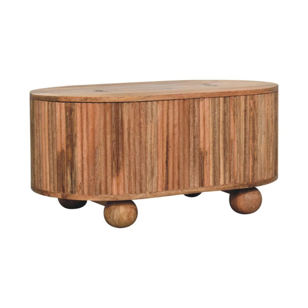 HomeRoots 47" Brown Solid Wood Coffee Table - Timeless Craftsmanship, Sturdy Design, Perfect for Any Space! 717412