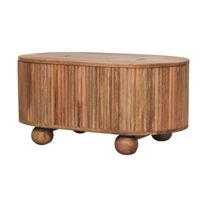HomeRoots 47" Brown Solid Wood Coffee Table - Timeless Craftsmanship, Sturdy Design, Perfect for Any Space! 717412
