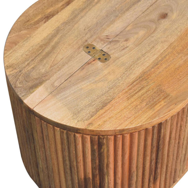 HomeRoots 47" Brown Solid Wood Coffee Table - Timeless Craftsmanship, Sturdy Design, Perfect for Any Space! 717412
