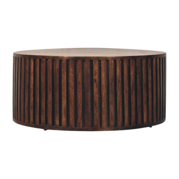 HomeRoots 33" Brown Solid Wood Coffee Table with Drawer – Stylish, Durable, and Perfect for Any Room Décor! 717416