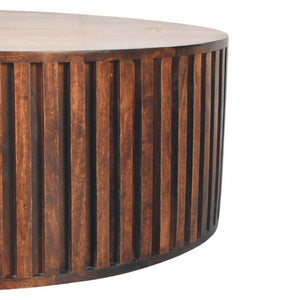 HomeRoots 33" Brown Solid Wood Coffee Table with Drawer – Stylish, Durable, and Perfect for Any Room Décor! 717416