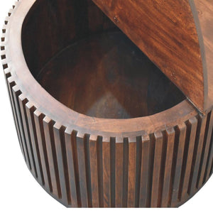 HomeRoots 33" Brown Solid Wood Coffee Table with Drawer – Stylish, Durable, and Perfect for Any Room Décor! 717416