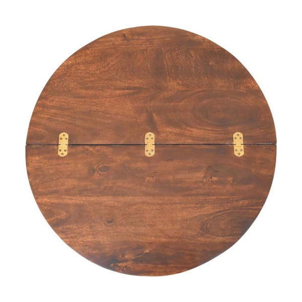 HomeRoots 33" Brown Solid Wood Coffee Table with Drawer – Stylish, Durable, and Perfect for Any Room Décor! 717416