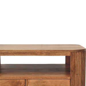 HomeRoots 32" Solid Wood Coffee Table with Drawer – Elegant Brown Finish, Versatile Storage for Any Space 717418