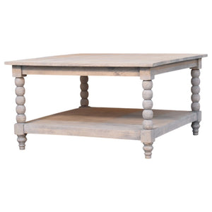 HomeRoots 43" Brown Solid Wood Coffee Table with Drawer - Elegant Design, Versatile Storage for Any Space 717420