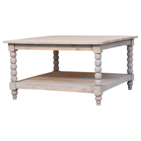 HomeRoots 43" Brown Solid Wood Coffee Table with Drawer - Elegant Design, Versatile Storage for Any Space 717420