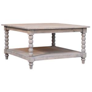 HomeRoots 43" Brown Solid Wood Coffee Table with Drawer - Elegant Design, Versatile Storage for Any Space 717420