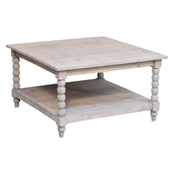HomeRoots 43" Brown Solid Wood Coffee Table with Drawer - Elegant Design, Versatile Storage for Any Space 717420