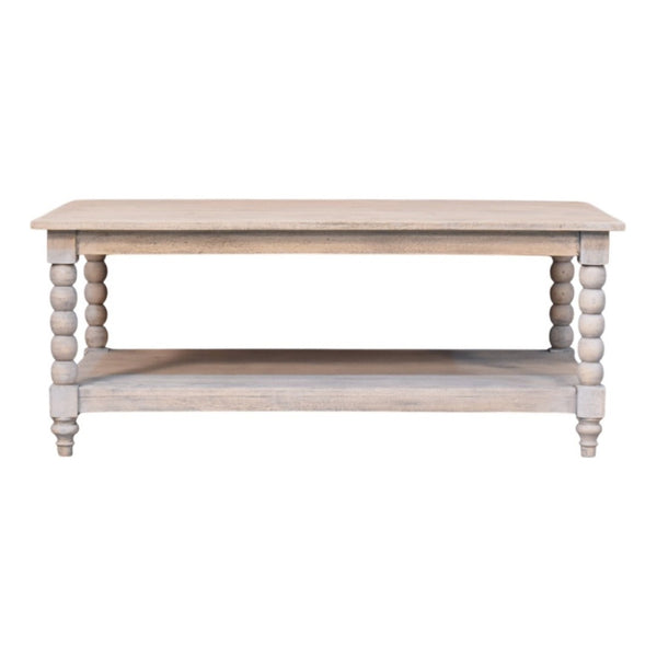 HomeRoots 30" Elegant Brown Solid Wood Coffee Table with Drawer – Timeless Design & Functional Storage Solution 717421