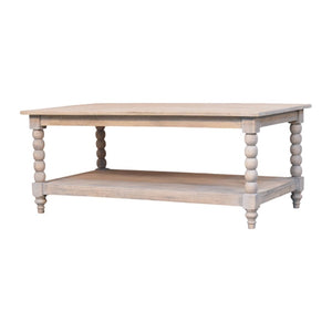 HomeRoots 30" Elegant Brown Solid Wood Coffee Table with Drawer – Timeless Design & Functional Storage Solution 717421