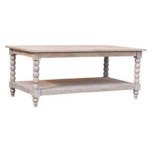 HomeRoots 30" Elegant Brown Solid Wood Coffee Table with Drawer – Timeless Design & Functional Storage Solution 717421