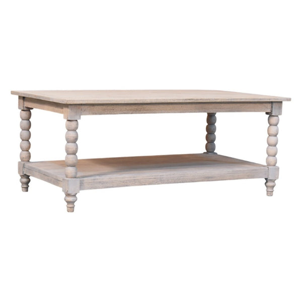 HomeRoots 30" Elegant Brown Solid Wood Coffee Table with Drawer – Timeless Design & Functional Storage Solution 717421