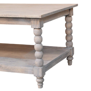 HomeRoots 30" Elegant Brown Solid Wood Coffee Table with Drawer – Timeless Design & Functional Storage Solution 717421
