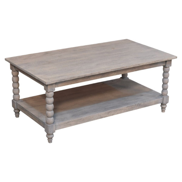 HomeRoots 30" Elegant Brown Solid Wood Coffee Table with Drawer – Timeless Design & Functional Storage Solution 717421