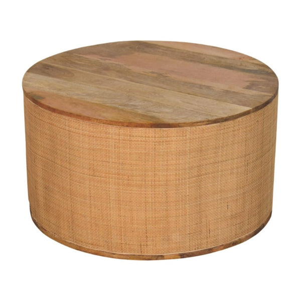 HomeRoots 32" Brown Solid Wood Coffee Table - Timeless Elegance, Durable Design, No Assembly Needed, Unique Style 717422