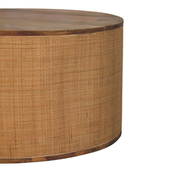 HomeRoots 32" Brown Solid Wood Coffee Table - Timeless Elegance, Durable Design, No Assembly Needed, Unique Style 717422