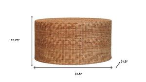 HomeRoots 32" Brown Solid Wood Coffee Table - Timeless Artisan Design, Fully Assembled, Perfect for Any Space 717423