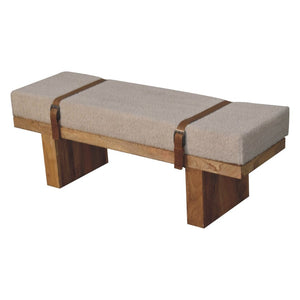 HomeRoots 25" Brown Boucle Upholstered Storage Bench with Solid Wood Frame – Stylish Seating & Hidden Storage 717475