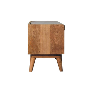 HomeRoots 35" Brown Linen Upholstered Storage Bench with Solid Wood Frame, Versatile Style & Hidden Cabinet 717479