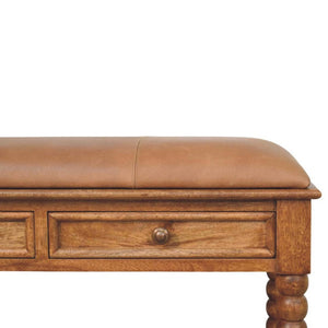 HomeRoots 35" Brown Boucle Upholstered Storage Bench - Solid Wood Frame, Stylish Cabinet for Entryways & More 717482