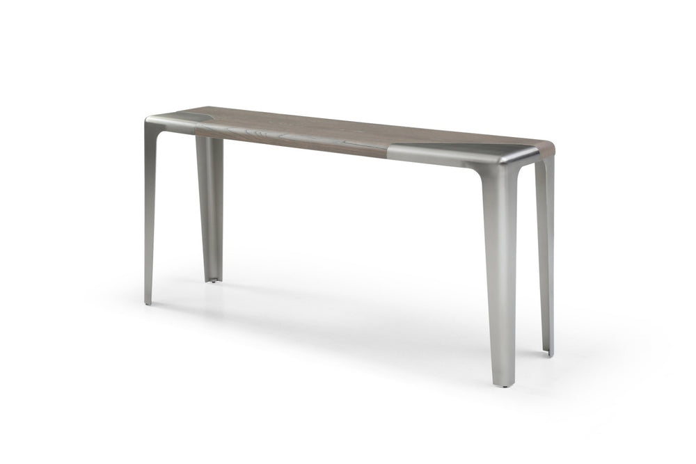 HomeRoots 71" Elegant Beige Genuine Marble Oval Console Table with Sturdy Stone Base for Modern Interiors 717491