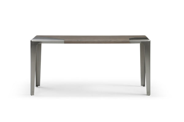HomeRoots 71" Elegant Beige Genuine Marble Oval Console Table with Sturdy Stone Base for Modern Interiors 717491