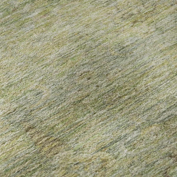 HomeRoots 10' Abstract Green & Beige Washable Area Rug - Durable, UV-Protected, Non-Slip for High-Traffic Spaces 717512