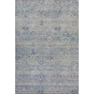 HomeRoots 8' Plum and Lavender Abstract Washable Round Rug - Stylish, Durable, UV-Protected & Pet-Friendly Design 717515