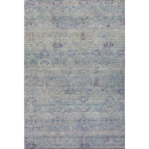 HomeRoots 8' Plum and Lavender Abstract Washable Round Rug - Stylish, Durable, UV-Protected & Pet-Friendly Design 717515