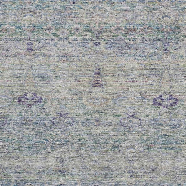 HomeRoots 9' X 12' Plum & Lavender Modern Abstract Area Rug | Washable, UV-Protected & Stain-Resistant Design 717517