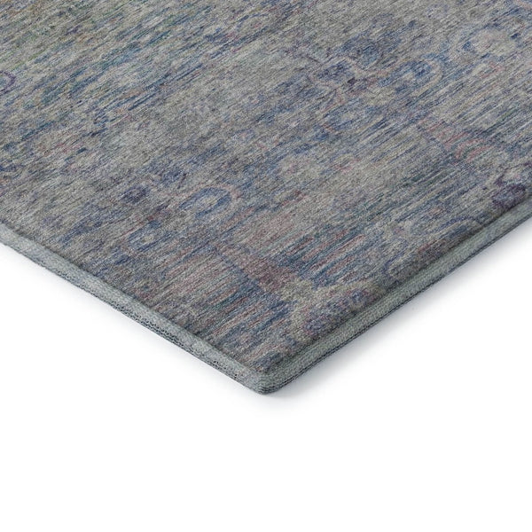 HomeRoots 9' X 12' Plum & Lavender Modern Abstract Area Rug | Washable, UV-Protected & Stain-Resistant Design 717517