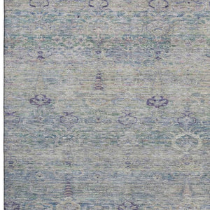 HomeRoots 9' X 12' Plum & Lavender Modern Abstract Area Rug | Washable, UV-Protected & Stain-Resistant Design 717517