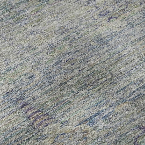 HomeRoots 9' X 12' Plum & Lavender Modern Abstract Area Rug | Washable, UV-Protected & Stain-Resistant Design 717517
