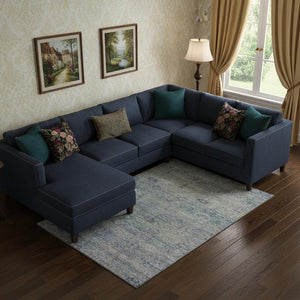 HomeRoots 10' X 14' Plum and Lavender Abstract Washable Area Rug - UV Protected, Stain-Resistant, Modern Style 717518