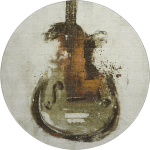 HomeRoots 8' X 10' Washable Brown & Charcoal Abstract Area Rug - Stain Resistant, UV Protection & Modern Style! 717528