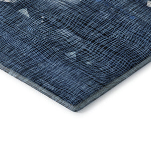 HomeRoots 10' Blue and Ivory Abstract Washable Area Rug with UV Protection - Durable, Stain Resistant Design 717542