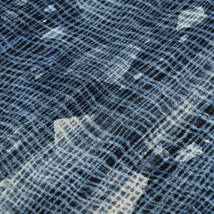 HomeRoots 10' Blue and Ivory Abstract Washable Area Rug with UV Protection - Durable, Stain Resistant Design 717542