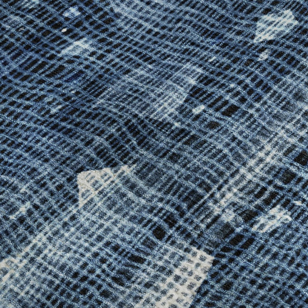 HomeRoots 10' Blue and Ivory Abstract Washable Area Rug with UV Protection - Durable, Stain Resistant Design 717542