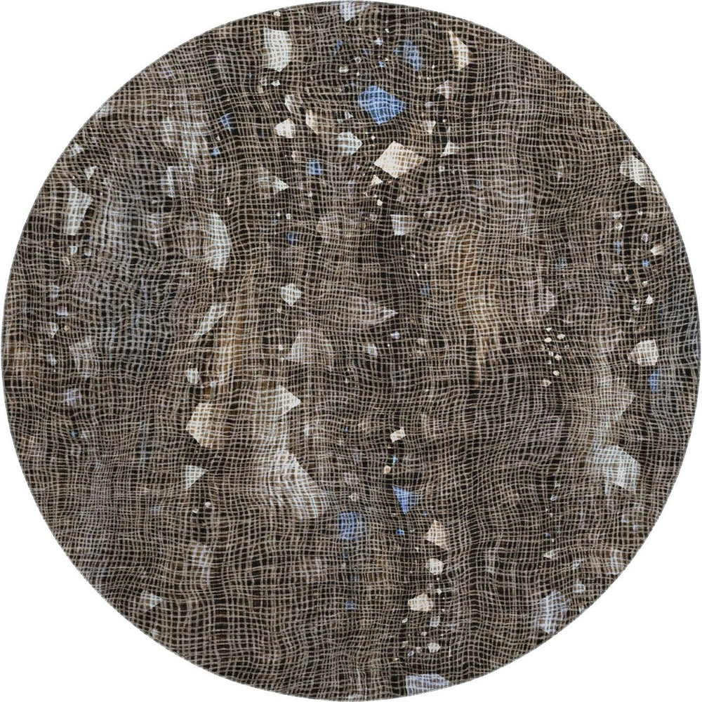 HomeRoots 8' X 10' Chocolate and Beige Abstract Area Rug - Washable, UV-Protected, Durable & Stylish for Any Room 717546