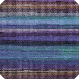 HomeRoots 8' X 10' Vibrant Blue and Purple Striped Washable Area Rug with UV Protection & Non-Slip Backing 717582