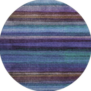 HomeRoots 8' X 10' Vibrant Blue and Purple Striped Washable Area Rug with UV Protection & Non-Slip Backing 717582