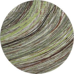 HomeRoots 8' X 10' Sage and Ivory Abstract Area Rug – Stylish, Washable, UV-Protected, Non-Slip for Modern Homes 717606