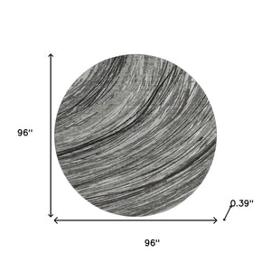 HomeRoots 8' X 10' Stylish Taupe & Gray Abstract Area Rug - Washable, UV Protected, Pet-Friendly Design 717636