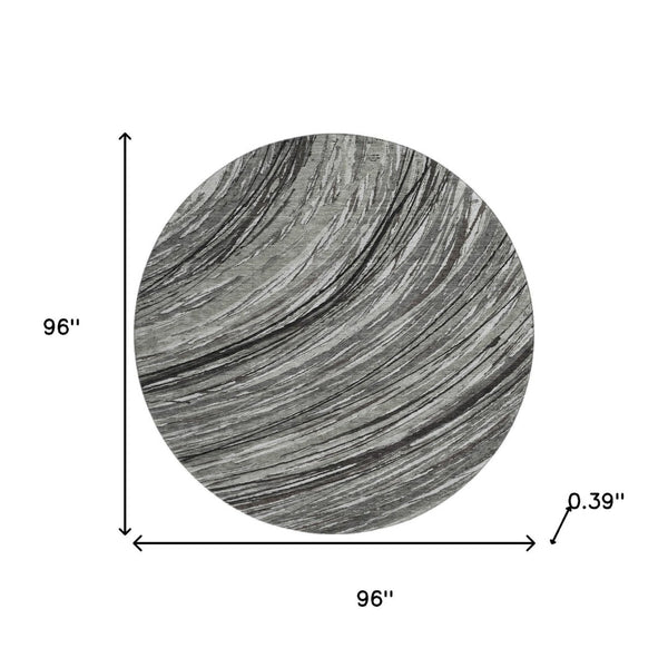 HomeRoots 8' X 10' Stylish Taupe & Gray Abstract Area Rug - Washable, UV Protected, Pet-Friendly Design 717636