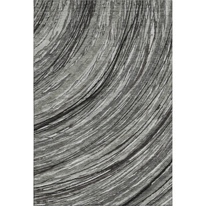 HomeRoots 9' X 12' Abstract Taupe and Gray Area Rug - Washable, UV Protected, Soft, Durable for High-Traffic Areas 717637
