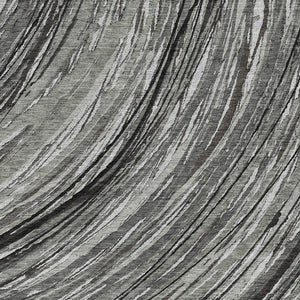 HomeRoots 9' X 12' Abstract Taupe and Gray Area Rug - Washable, UV Protected, Soft, Durable for High-Traffic Areas 717637