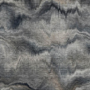 HomeRoots 5' X 8' Gray and Silver Abstract Area Rug – Washable, Stain Resistant, UV Protected for Modern Homes 717640