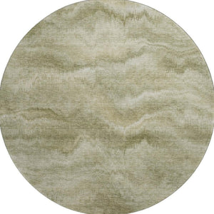 HomeRoots 8' X 10' Sage And Beige Abstract Washable Area Rug - Durable, Stain Resistant with UV Protection! 717648